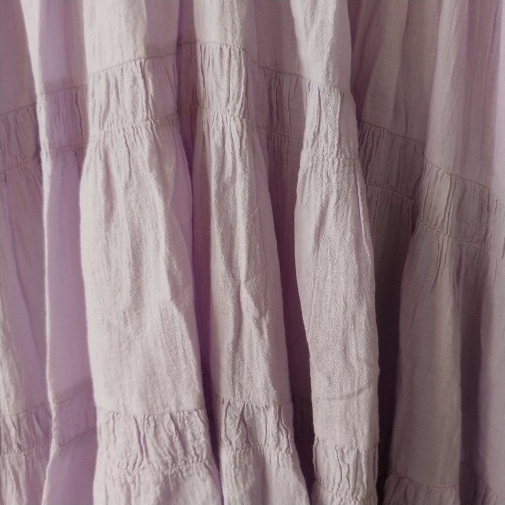 Devotion Twins Hague Mini Dress with Relaxed Fit & Bell Sleeves SZ S in Lavender - Picture 5 of 9